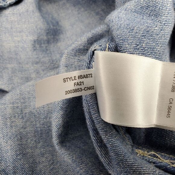 J Crew Relaxed-fit Western Chambray Chirt Size 8 - Picture 14 of 14